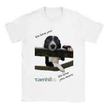 Load image into Gallery viewer, Classic Unisex Crewneck T-shirt We love you we love you more