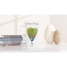 Load image into Gallery viewer, I love you, I love you more from Duran - Art by Caroline Le Bourgeois - White Latte 17oz Ceramic Mug