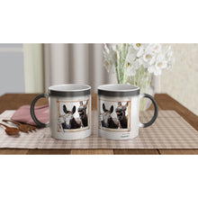 Load image into Gallery viewer, BEE Happy - Magic 11oz Ceramic Mug - Photograph by Kara Robertson - Art by Caroline Le Bourgeois
