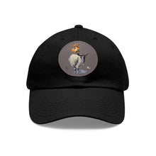 Load image into Gallery viewer, Bumblebee and Ben - Art by Caroline Le Bourgeois - Cap Hat with Leather Patch (Round)
