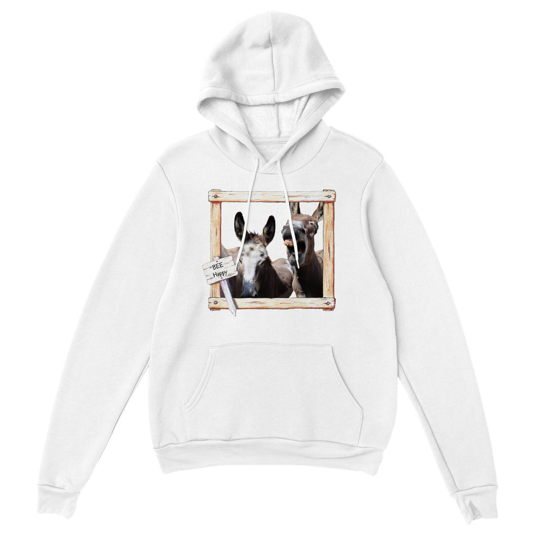 BEE Yourself, Donkey - Classic Unisex Pullover Hoodie - Photograph by Kara Robertson - Art by Caroline Le Bourgeois