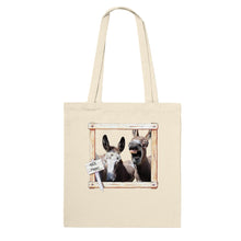 Load image into Gallery viewer, BEE Happy, Donkey - Classic Tote Bag - Photograph by Kara Robertson - Art by Caroline Le Bourgeois
