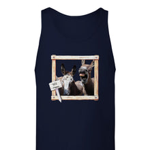 Load image into Gallery viewer, BEE Happy, Donkey - Premium Unisex Tank Top - Photograph by Kara Robertson - Art by Caroline Le Bourgeois
