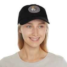 Load image into Gallery viewer, Bumblebee and Ben - Art by Caroline Le Bourgeois - Cap Hat with Leather Patch (Round)
