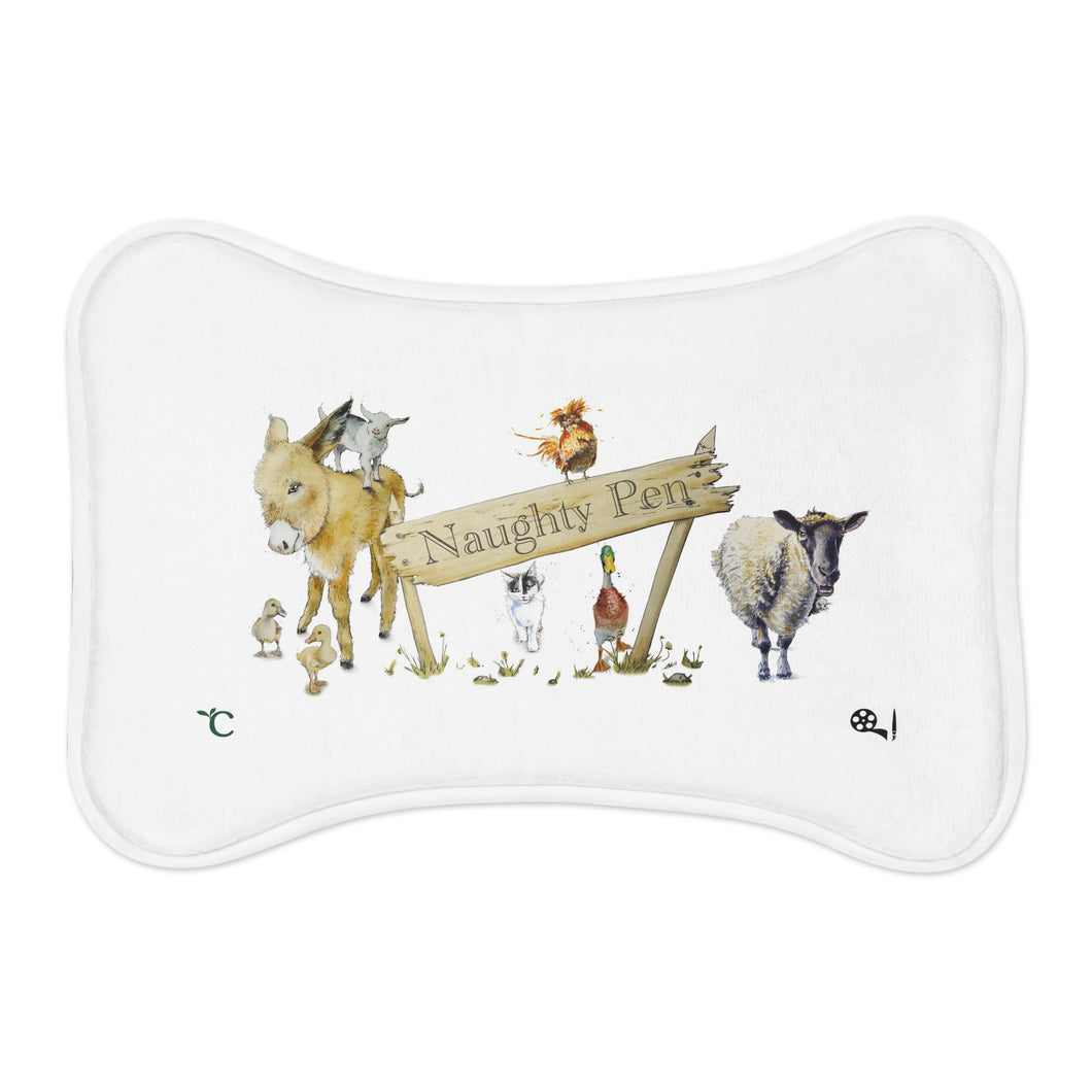 Naughty Pen - Art by Caroline Le Bourgeois - Pet Feeding Mats