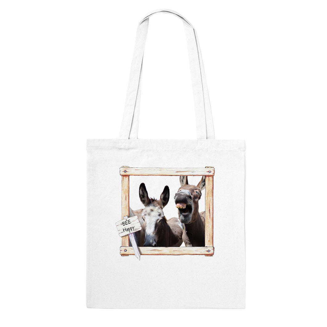 BEE Happy, Donkey - Classic Tote Bag - Photograph by Kara Robertson - Art by Caroline Le Bourgeois