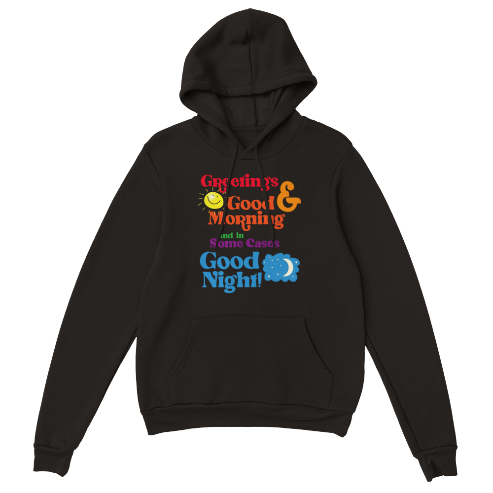 Classic Unisex Pullover Hoodie worn by the Chatty Farmer