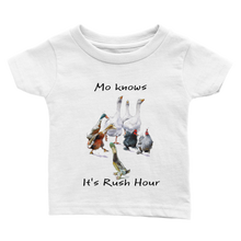 Load image into Gallery viewer, Mo knows it&#39;s Rush Hour - Art by Caroline Le Bourgeois - Classic Baby Crewneck T-shirt
