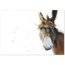 Load image into Gallery viewer, Silly, me? Coco the donkey. Caroline&#39;s Art Classic Matte Paper Print
