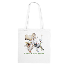 Load image into Gallery viewer, Farm Rush Hour composition - Art by Caroline Le Bourgeois -  Classic Tote Bag

